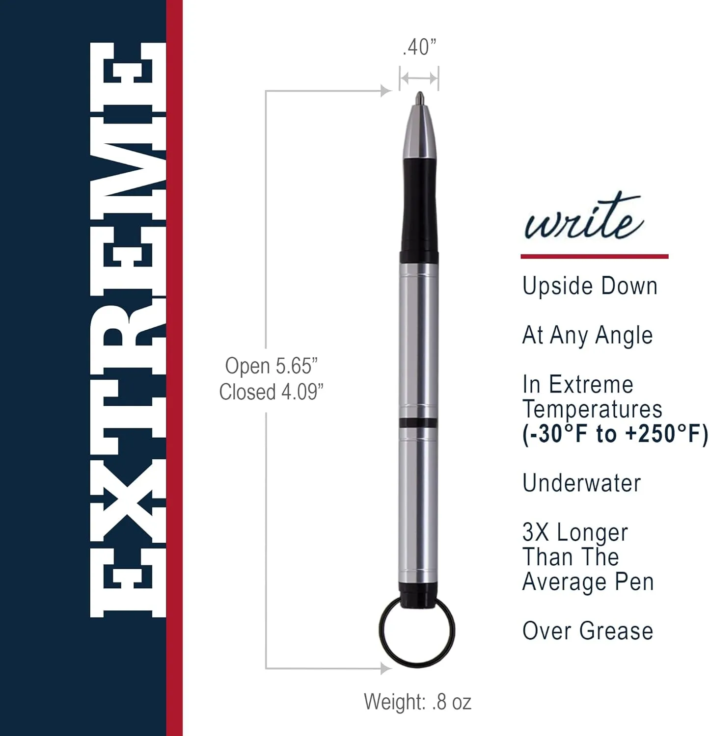 Fisher Backpacker Space Pen, Red (BP/R)