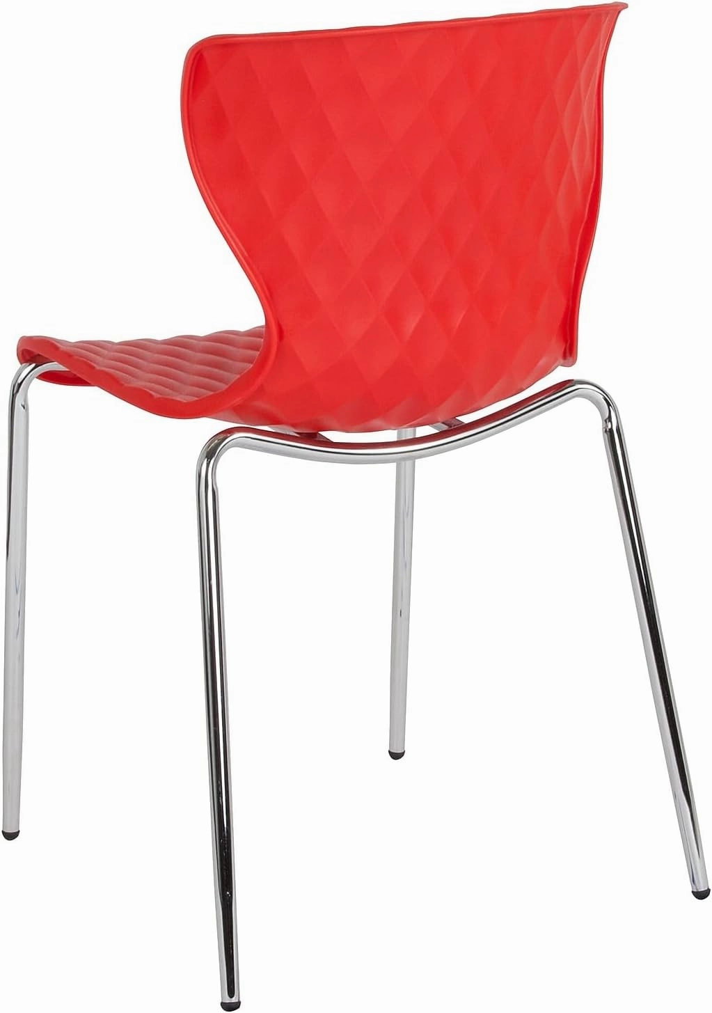 Flash Furniture 4 Pack Lowell Contemporary Design Red Plastic Stack Chair