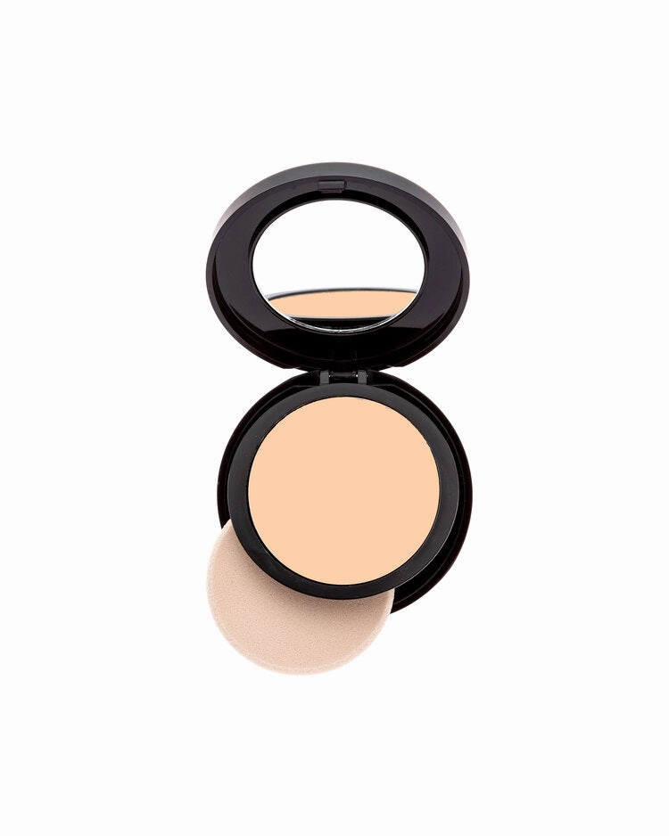 Flawless Finish; Cream to powder foundation.