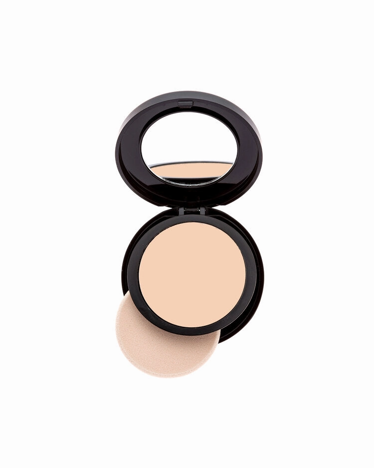 Flawless Finish; Cream to powder foundation.