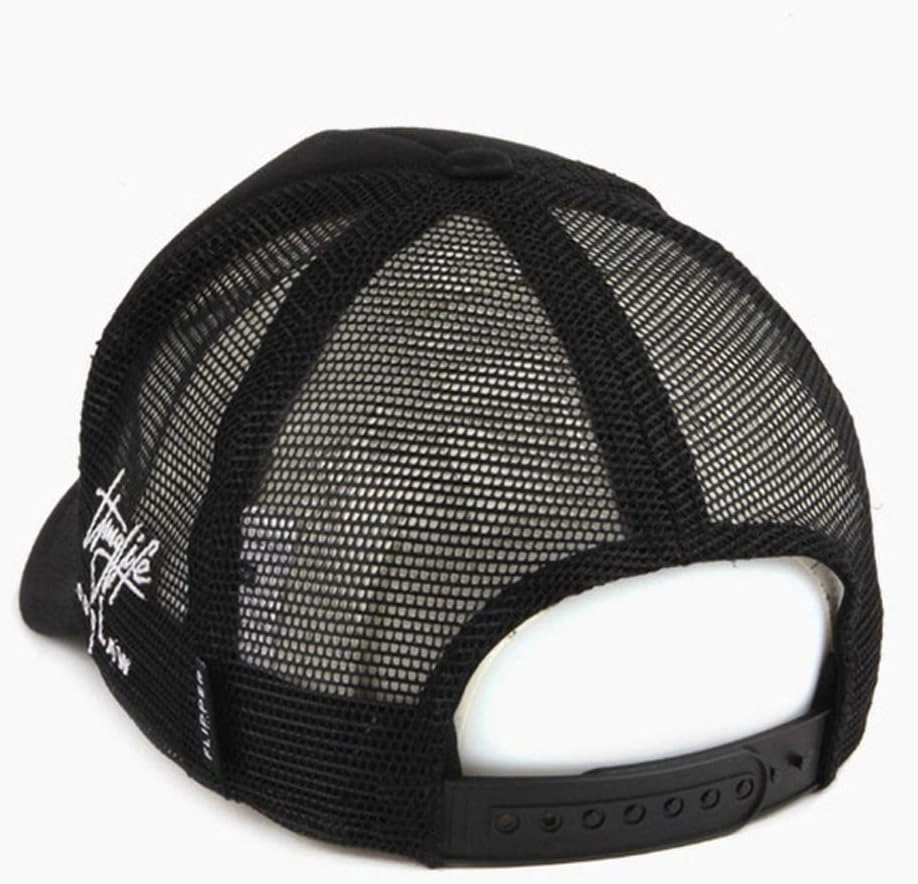 FLIPPER Thuglife Trucker Hat Snapback Mesh Baseball Cap with 3D Rubber Logo Patch, Adjustable for Men & Women