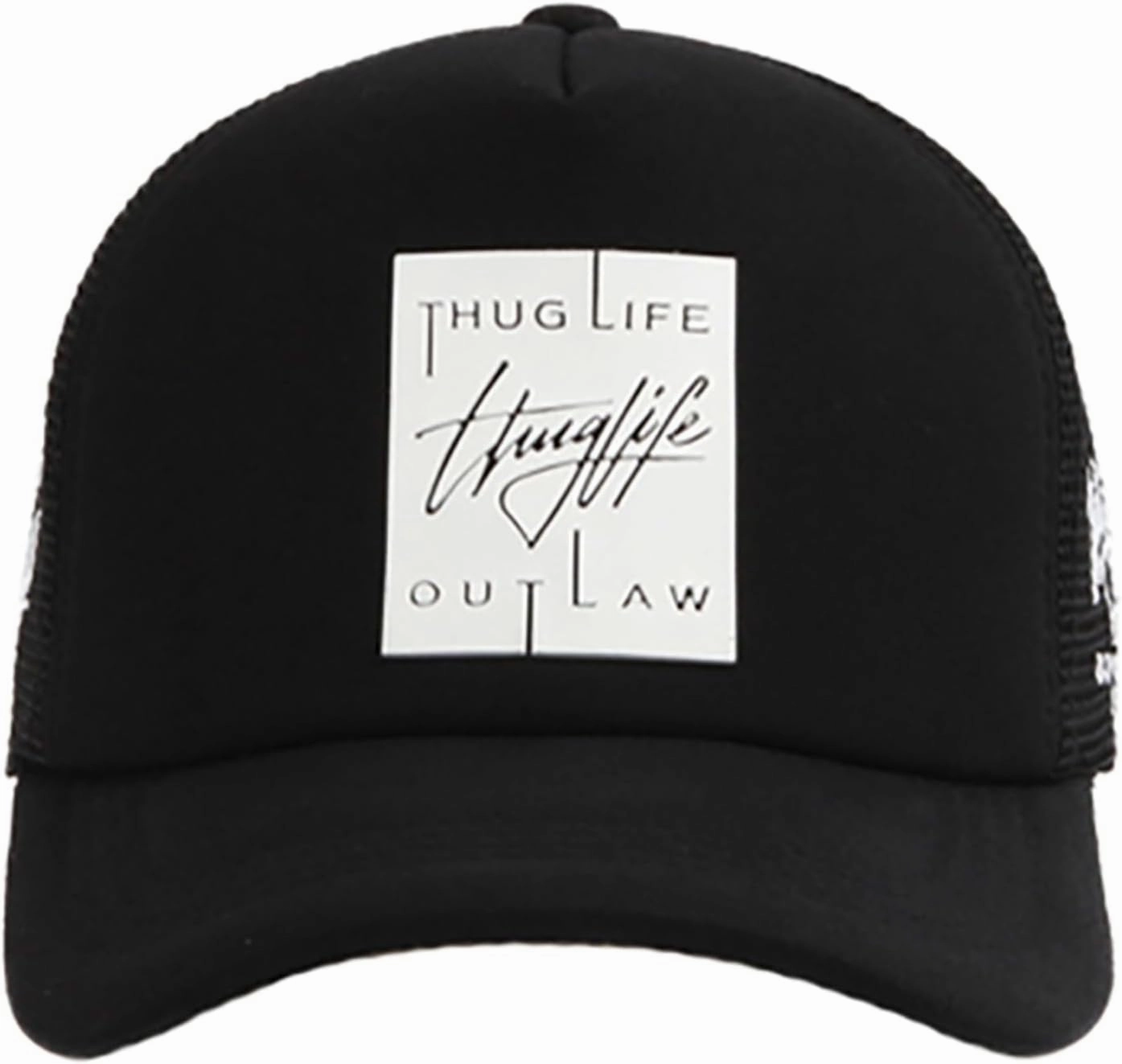 FLIPPER Thuglife Trucker Hat Snapback Mesh Baseball Cap with 3D Rubber Logo Patch, Adjustable for Men & Women