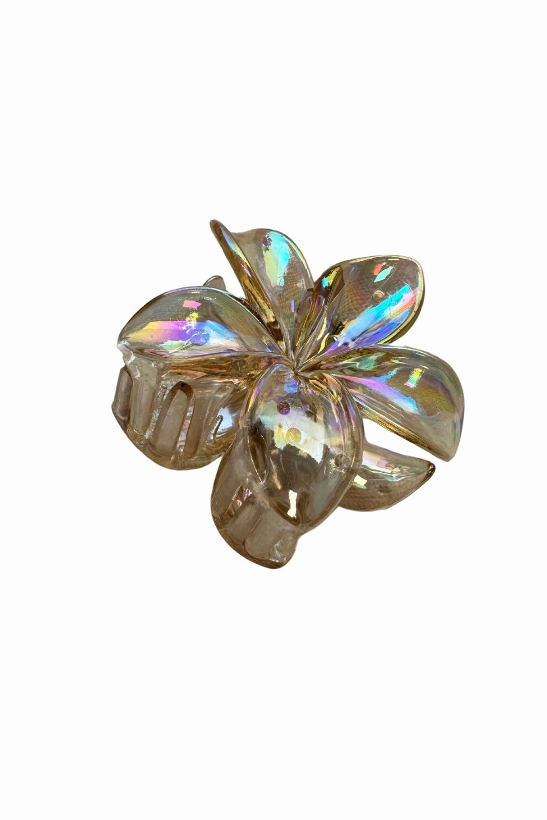 Flower clip - Clear Brown