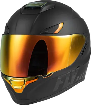 Fly Racing 73-8395S Sentinel Recon Helmet Matte Black/Fire Chrome Sm
