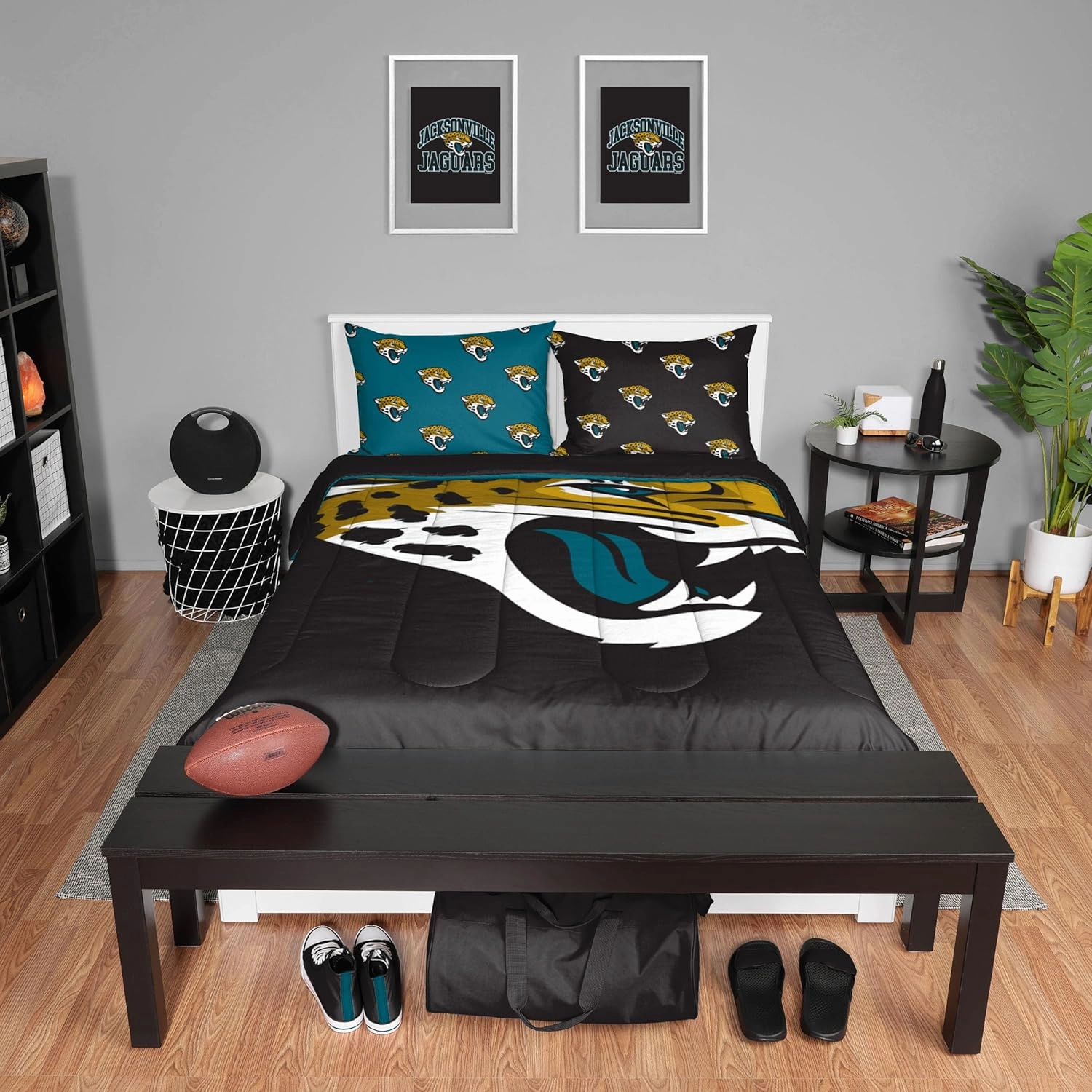FOCO Philadelphia Eagles NFL Team Color Bed In a Bag Comforter Bedding 3 Piece Full Set