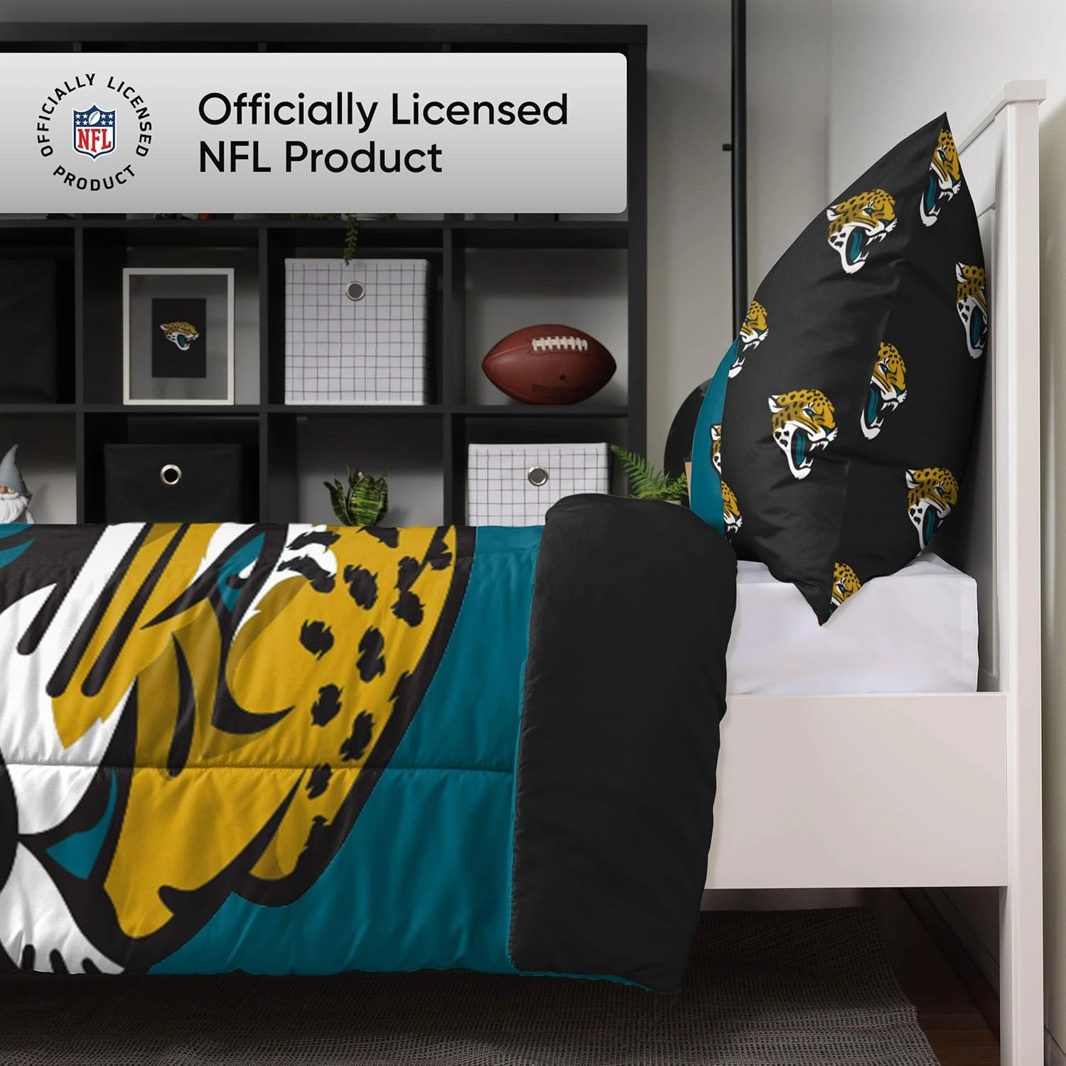 FOCO Philadelphia Eagles NFL Team Color Bed In a Bag Comforter Bedding 3 Piece Full Set