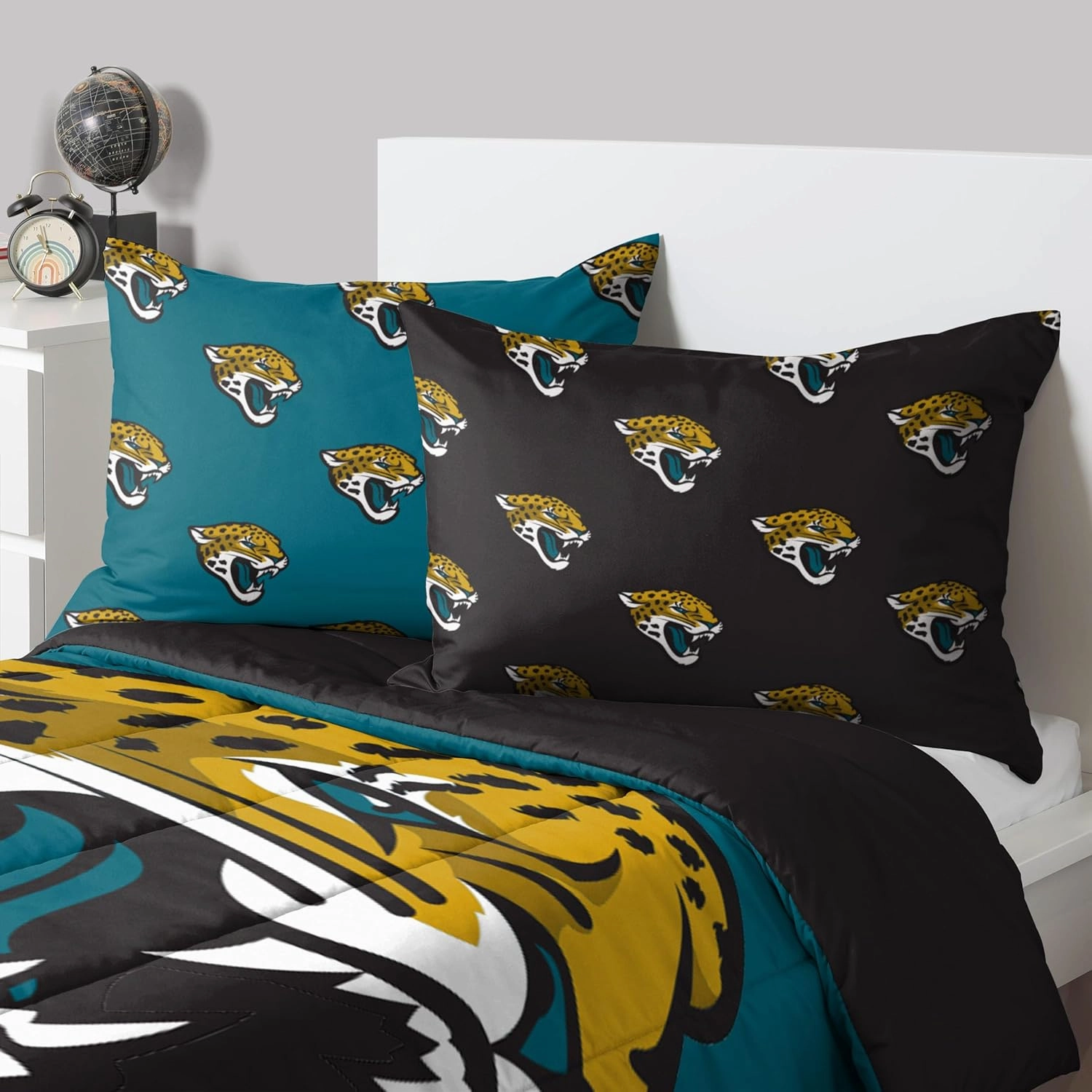 FOCO Philadelphia Eagles NFL Team Color Bed In a Bag Comforter Bedding 3 Piece Full Set