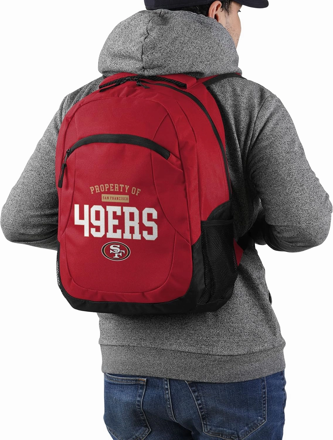 FOCO San Francisco 49ers NFL Property Of Action Backpack