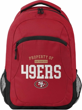 FOCO San Francisco 49ers NFL Property Of Action Backpack