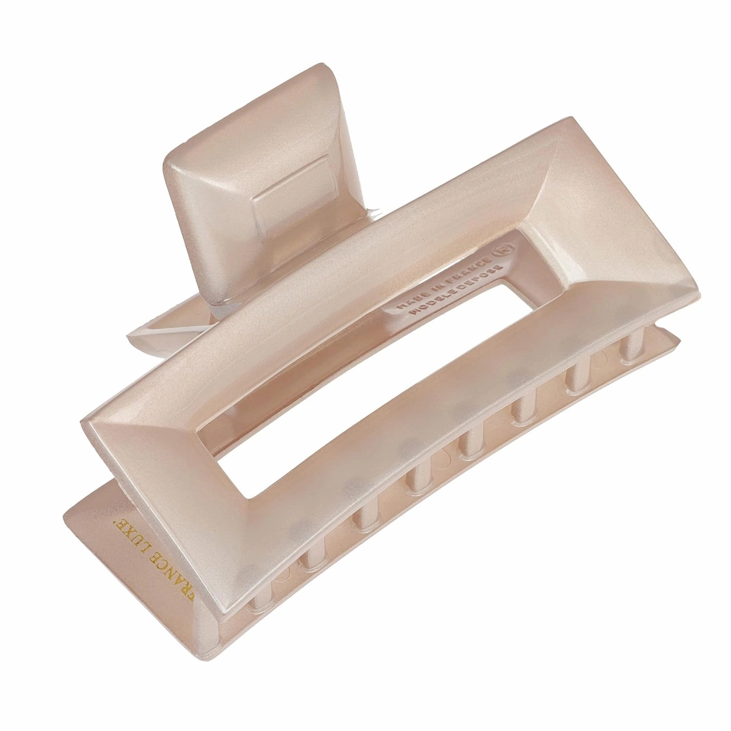 France Luxe Tammy Claw Hair clip for women, Champagne strong hair clip for thick hair, acetate and metal spring