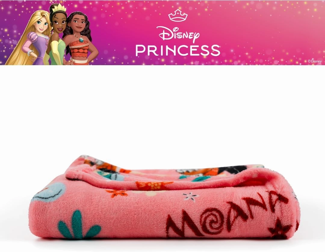 Franco Disney Princess Moana Kids Bedding Super Soft Plush Throw Blanket, 46 in x 60 in, (Officially Licensed Product)