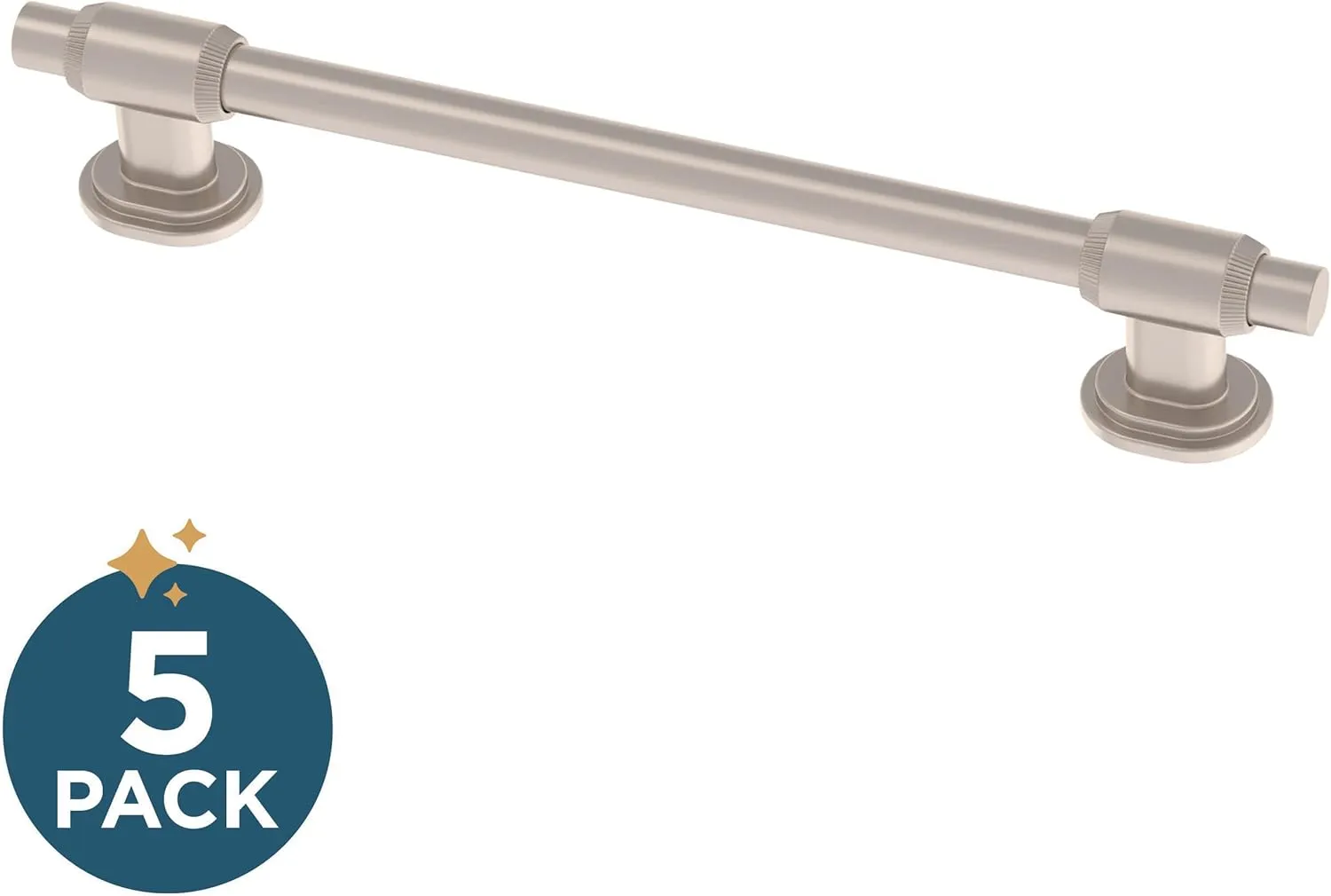 Franklin Brass Adjusta-Pull Fluted Edge (5-Pack) Adjustable Drawer Pulls/Cabinet Handles 1-3/8" to 6-5/16" Hole Center Matte Satin Nickel Kitchen Hardware, Doors, Dressers, Furniture P49105-SNM-B