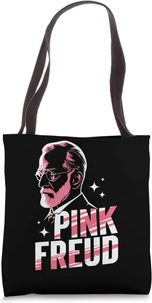 Freudian Pink Twist Freudian pun psychology smart humor Tote Bag