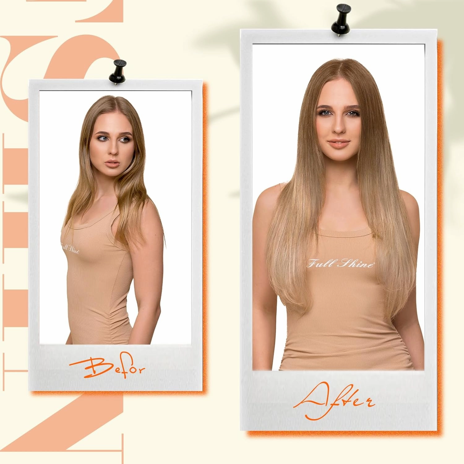 Fshine Invisible Wire Hair Extensions Real Human Hair 14 Inch Wire Human Hair Extensions Balayage Walnut Brown to Ash Brown and Butter Blonde One Piece Hair Extensions Clip in Human Hair Remy Hair 70g