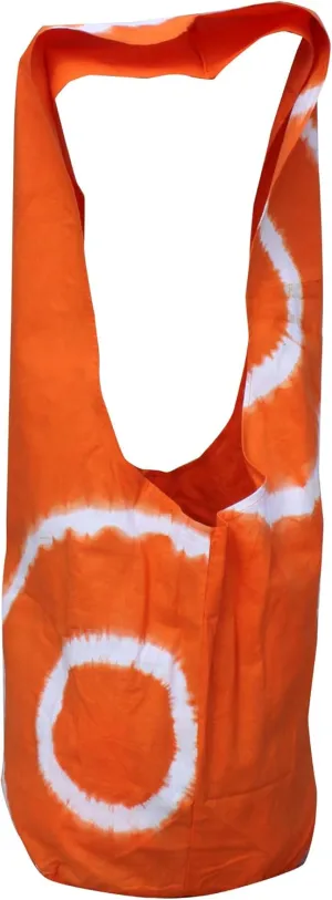 Full Funk Bold Inked Cotton Yaam Shoulder Bag, X-Large, Orange