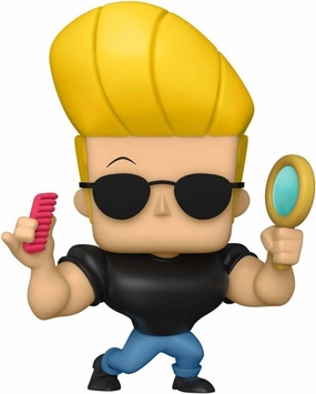 Funko POP Animation: Johnny Bravo - Johnny with Mirror & Comb, Multicolor, 5 inches, (57789)