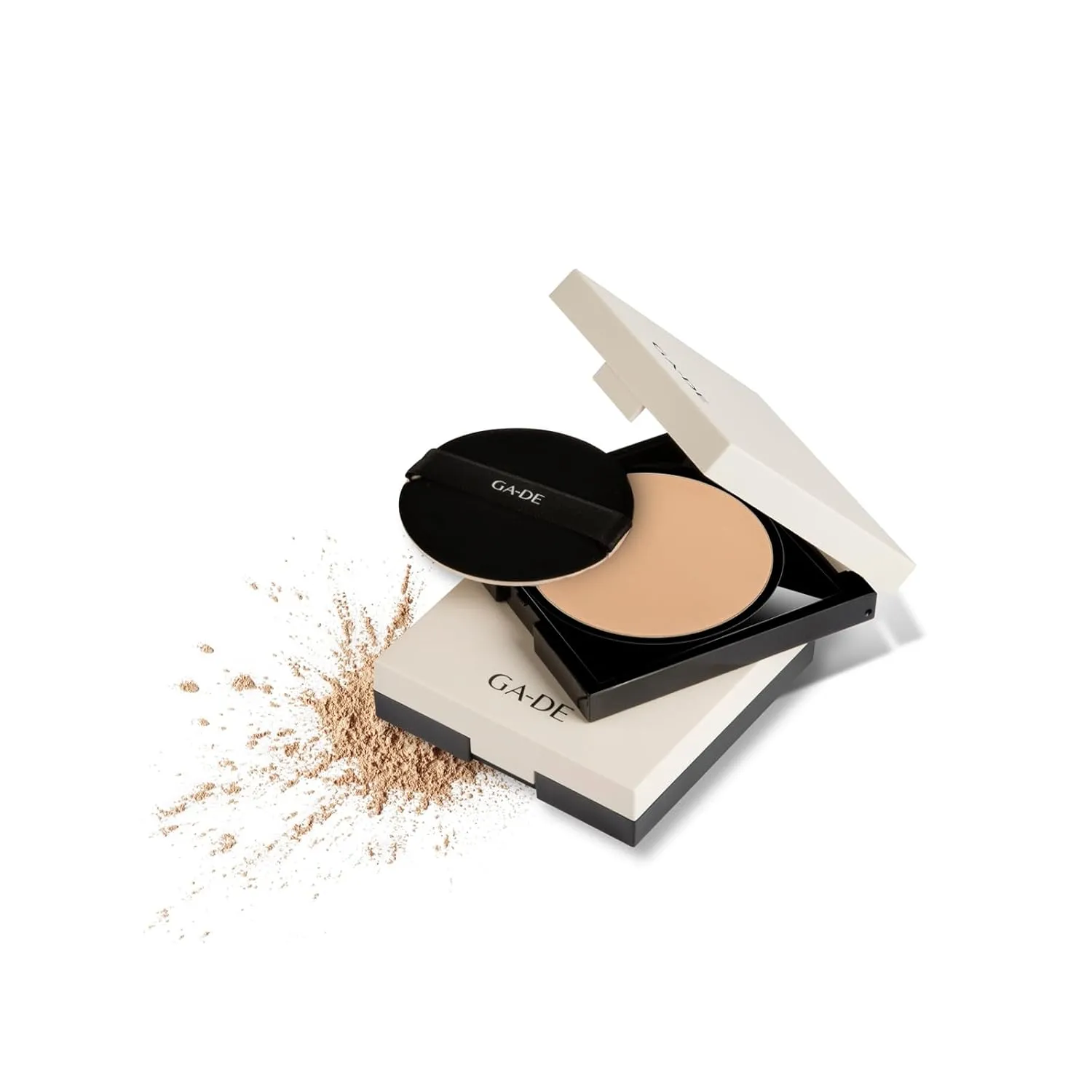 GA-DE Longevity Second Skin Pressed Powder - Face Makeup - Blurs Imperfections and Smooths Fine Lines - 505 Light - 0.39 oz Foundation Powder