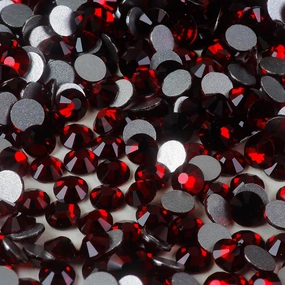 genie crystal Dark Siam ss16 Flat Back Rhinestones 2880 pcs, Deep Red Rhinestone 4mm 20 gorss Diamond Cut Glass gems Stone for DIY Crafts, Clothing, Tumble, Shoes, Cup, Dress