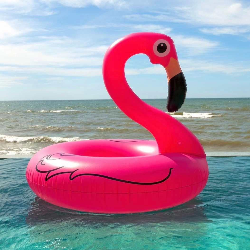GiftExpress 48" Inflatable Flamingo Pool Float, Swim Party Toys, Fun Beach Floaties, Summer Pool Lilo Lounger for Adults & Kids, Pool Party Favor