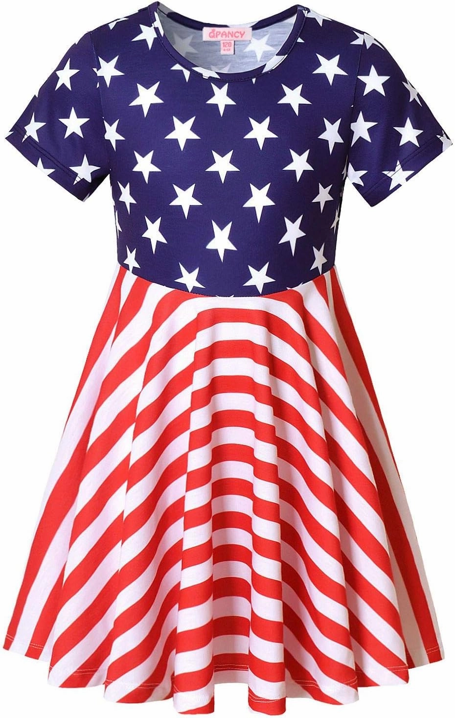 Girls Unicorn Dresses Summer Swing Short Sleeve Casual Clothes for Little Kids