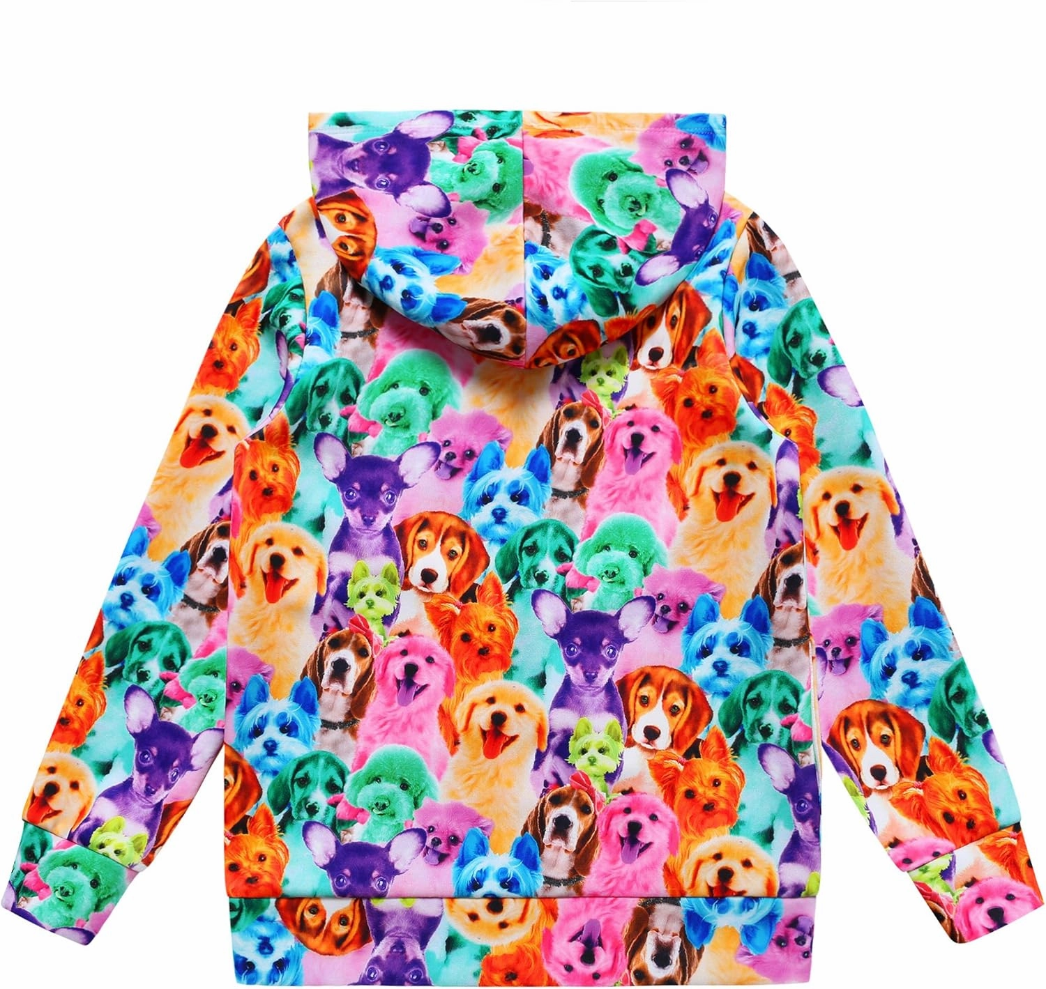 Girls Zip Up Hoodie Jacket Unicorn/Cat Sweatshirt with Pockets