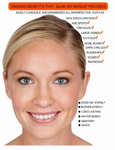 Glam Air Airbrush M1 Fair Ivory Matte Foundation Water-based Makeup (999) (Ideal for normal to oily skin) (0.25 Oz)