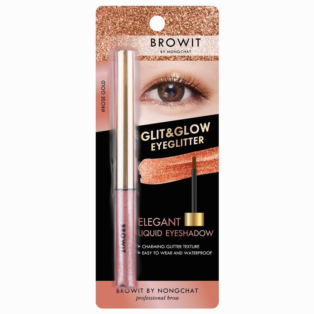 Glit & Glow Eyeglitter 3g Browit #Rose Gold