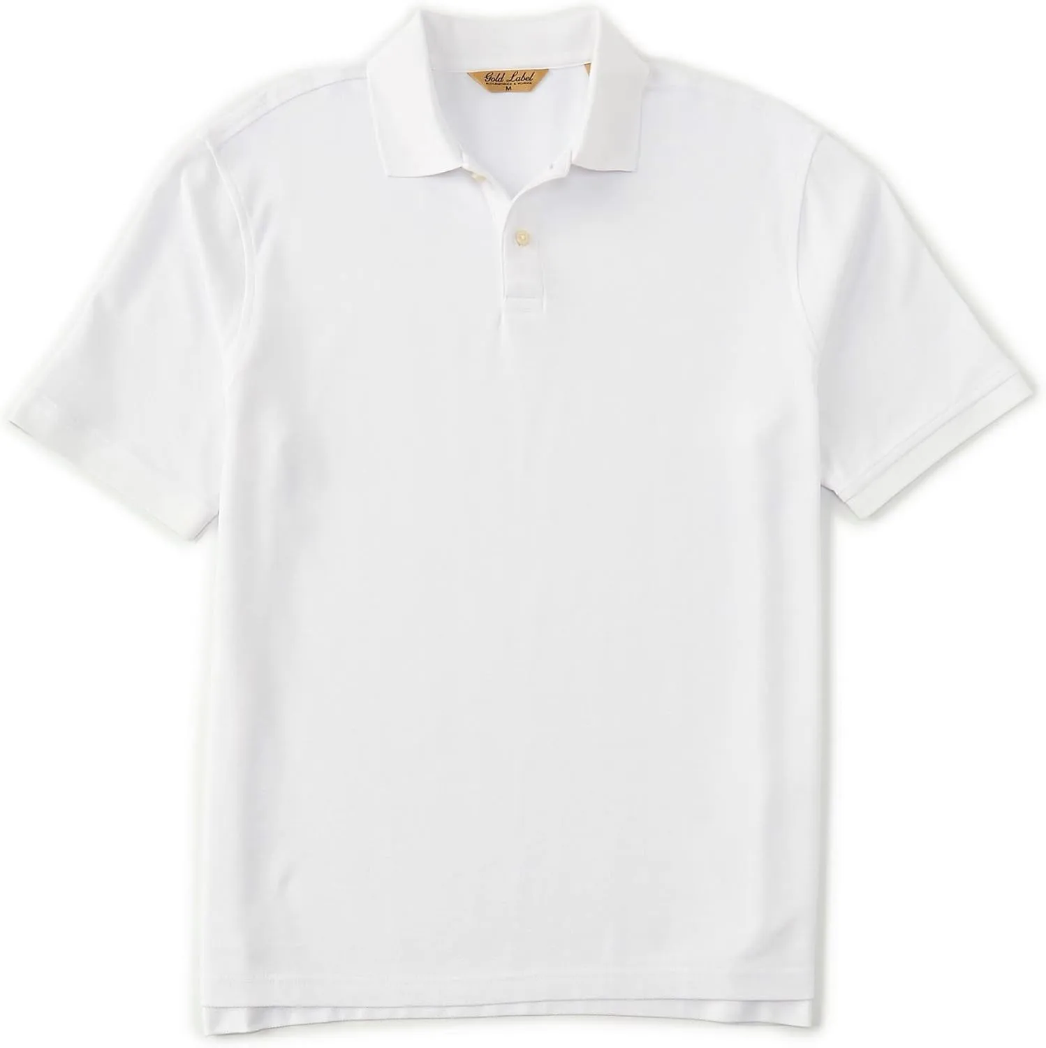 Gold Label Roundtree & Yorke Men's Pique Polo Shirt Short Sleeve Wrinkle Resistant (Available in Big & Tall)