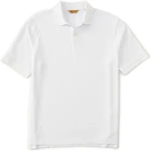 Gold Label Roundtree & Yorke Men's Pique Polo Shirt Short Sleeve Wrinkle Resistant (Available in Big & Tall)