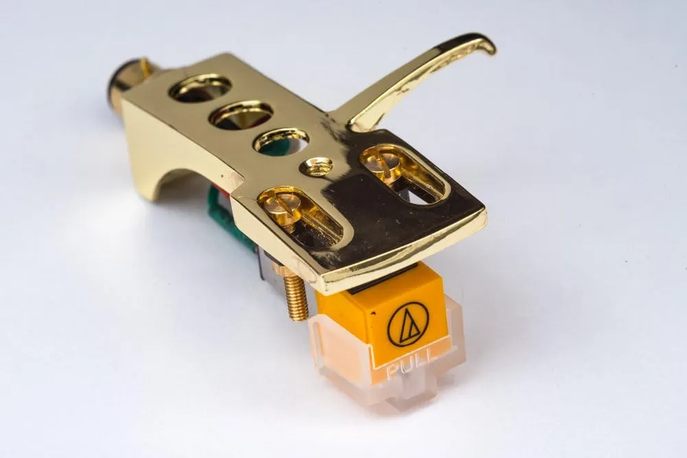 Gold plated Headshell, cartridge, needle for Garrard DD-400, GT-25, DD-130, SP25, GT 20, GT 35P, DD75, GT25P, GT 250, GT35, DD131, DD132, MADE IN ENGLAND