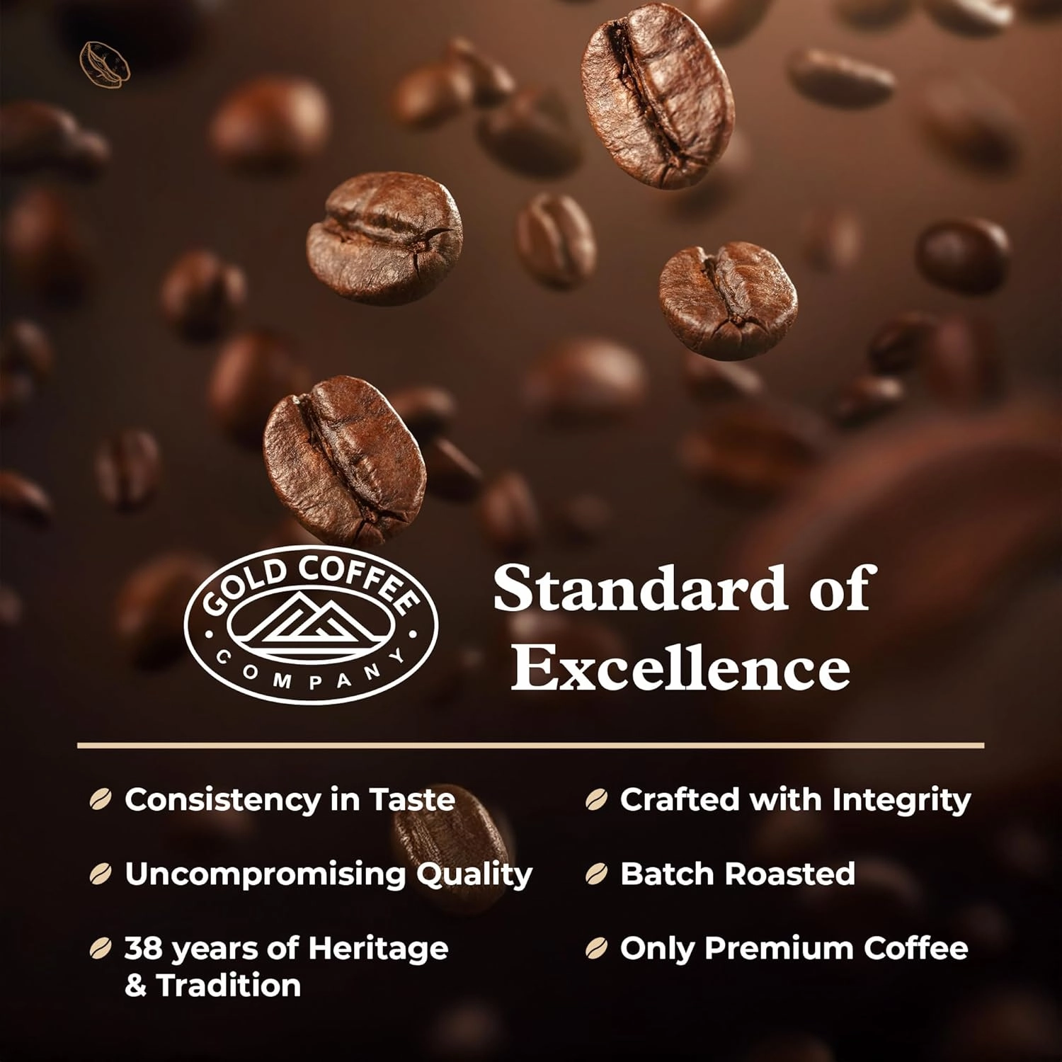 Gold Coffee | Kanaloa Premium House Blend, Medium Roast, Whole Bean | 100% Arabica Coffee, 2 lbs.