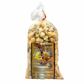 Gold Dust Kettle Corn | Miner’s Mix | Cheddar and Caramel Popcorn | Sweet and Salty | Cheese and Caramel Popcorn Mix | Popped Popcorn Snack Bag | Non GMO | Made in Nebraska | 2 oz Bag | 4 Pack