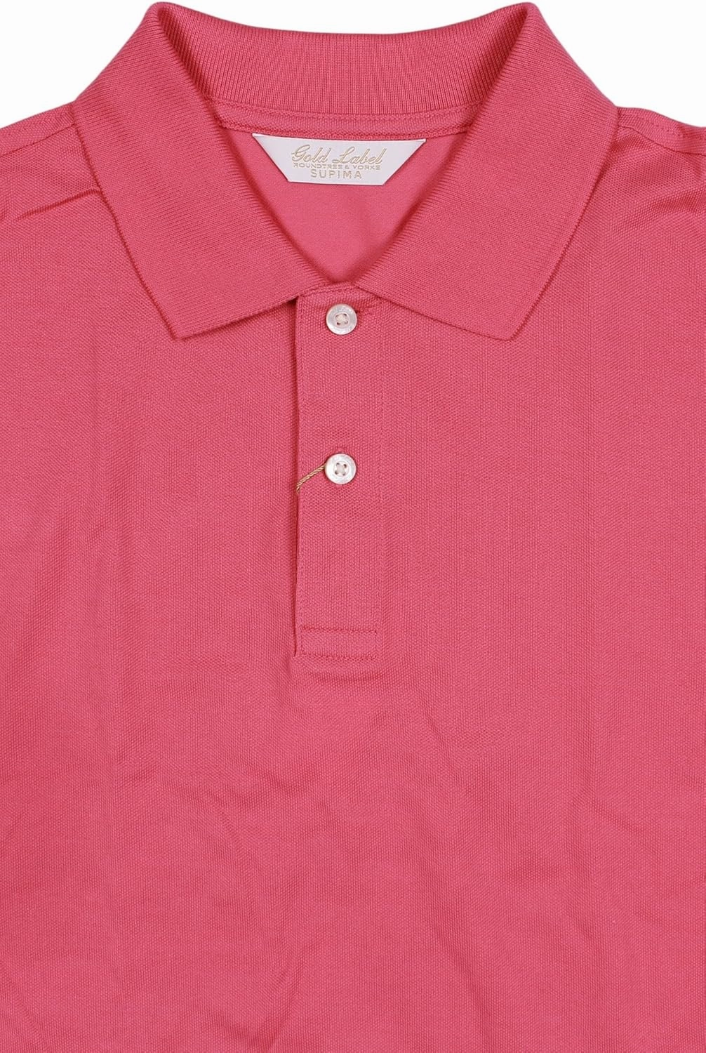 Gold Label Men's Pique Polo Shirt Supima Cotton Short Sleeve Wrinkle Resistant (Also in Big & Tall)