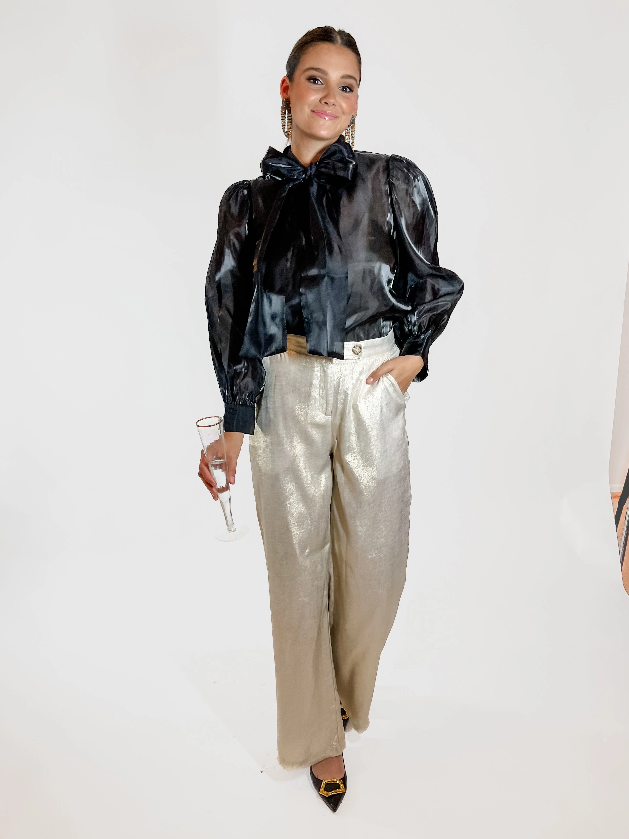Gold Shimmer Trousers