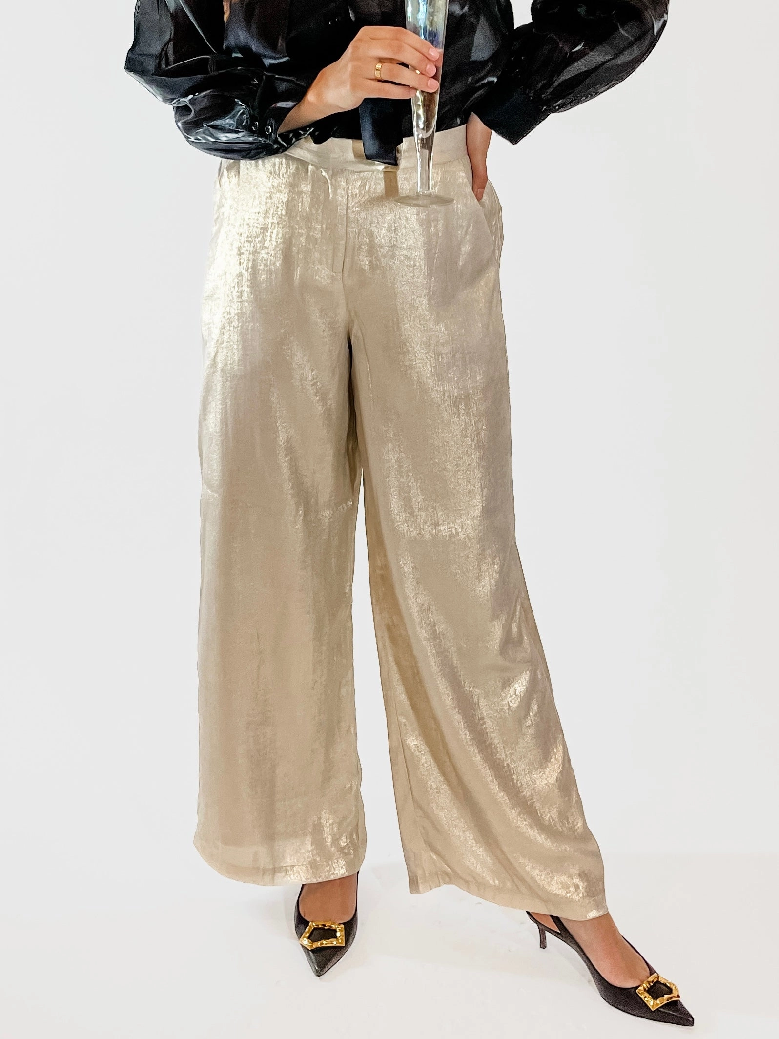 Gold Shimmer Trousers