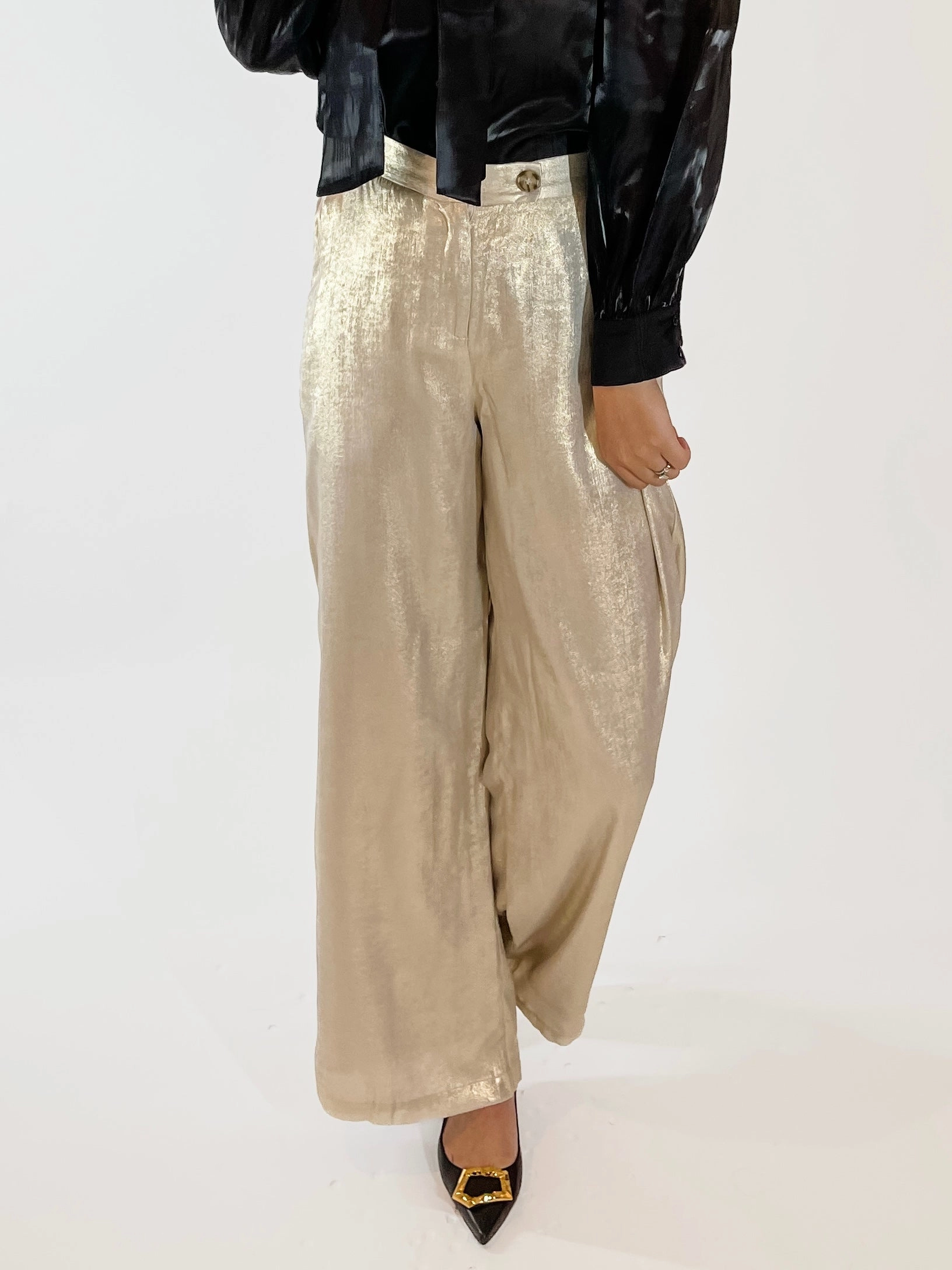 Gold Shimmer Trousers