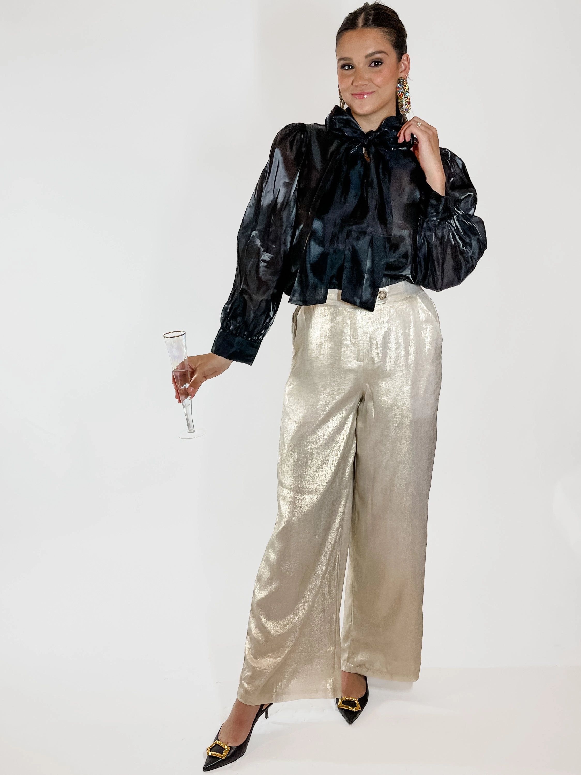 Gold Shimmer Trousers