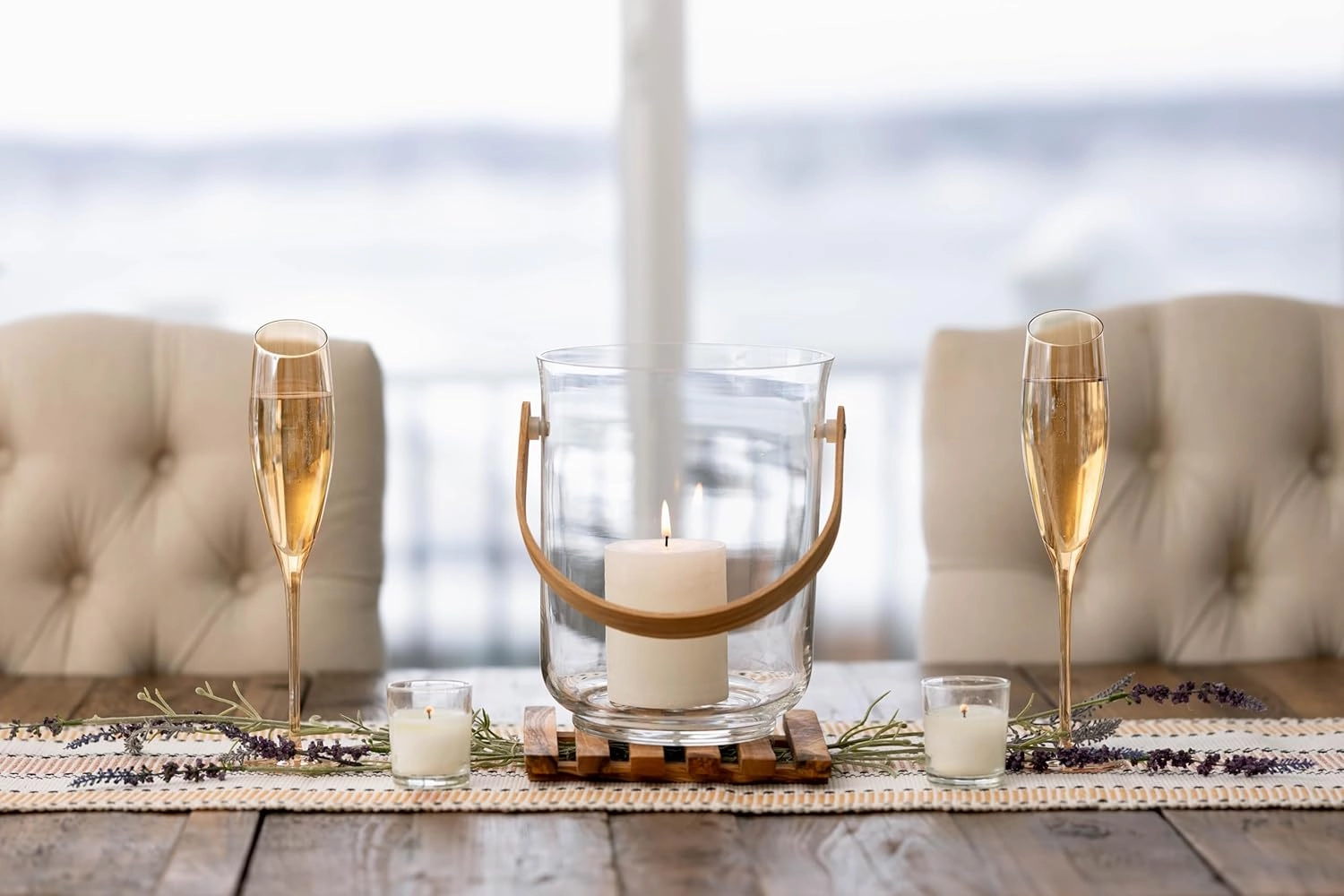 Gold Wine Glasses for Champagne, Set of 2-6oz Champagne Flutes with Slanted Rims, Angled Bowl for Optimal Aeration, Modern, Unique, Decorative Fancy Wine Glasses Set for Women and Men