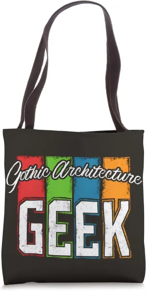 Gothic Architecture Geek Dark and Elegant Tote Bag