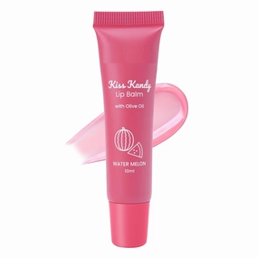 GT Kiss Kandy Lip Balm with Olive Oil | Moisturising | Non-Sticky | Soft & Smooth Lips | Shade - Water Melon, 10ml