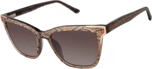 Gwen Stefani LA590 Square Sunglasses for Women, 53 mm, UV400 Protection