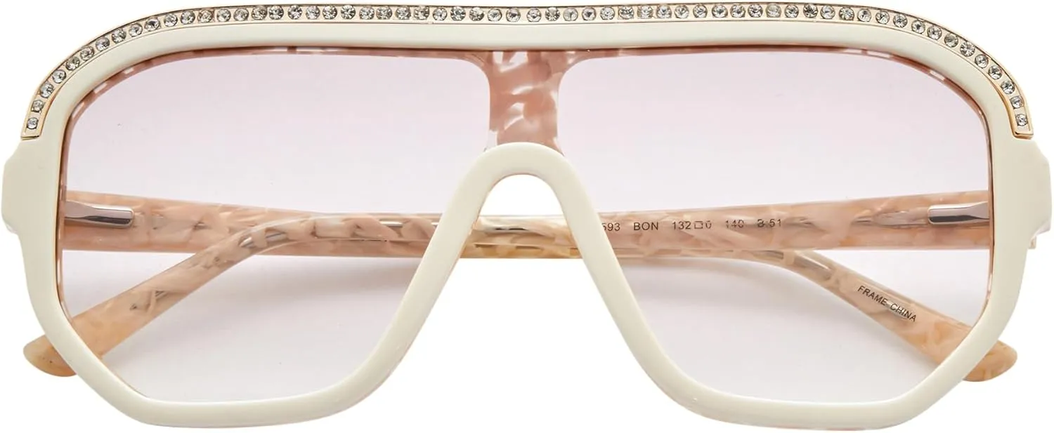 Gwen Stefani LA593 Shield Sunglasses for Women, UV400 Protection