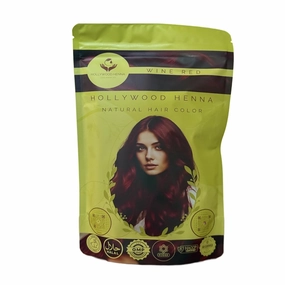 Hair Color (Wine Red) Organic Color Hair Beard Dye (Pack of 1-227g) Henna Based Hair Colors with Pure Herbs Free Chemicals Long Lasting Natural Hair Dye for Men & Women Gift