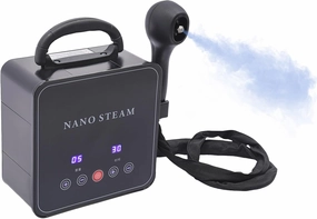 Hair Steamer for Hair Portable Hair Steamer for Black Hair, Removable Nozzle Hair Steamer, Adjustable Mist & Timer, Multifunction Hair Steamer Nano Hair Steamer for Deep Conditioning