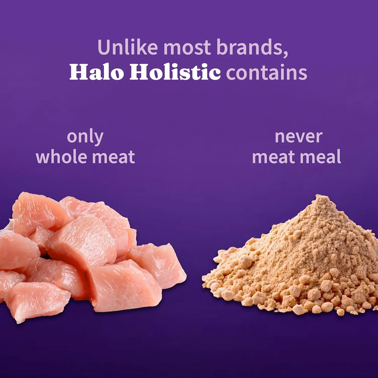 Halo Holistic Puppy Food, Cage Free Chicken & Brown Rice Recipe, Healthy Grains Dry Dog Food, Complete Digestive Health, 10 lb Bag