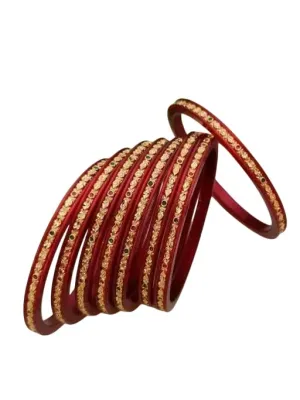 Handcrafted Gold Plated Shakha Pola Bangles Gift For Her Indian Bollywood Designer Women Jewelry Bangle Bracelets Kangan (2.8)