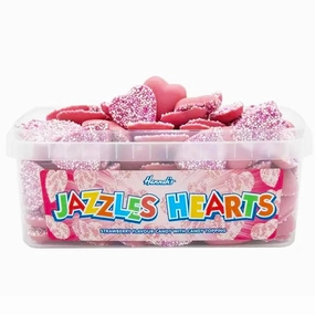 Hannah's Pink Jazzles Hearts Tub 600g