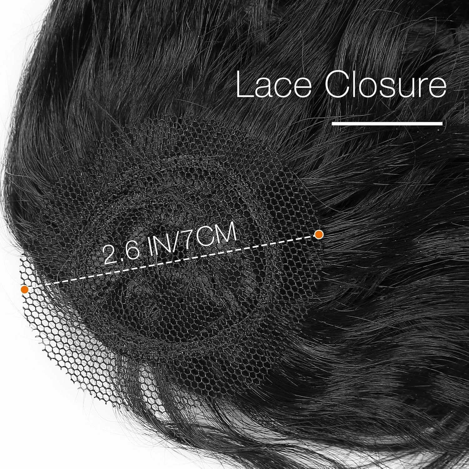 HANNE Synthetic Hair Bundles with Closure Body Wave Hair Extensions 18"20"22" with Lace Closure Heat Resistant Colorful Synthetic Bundles