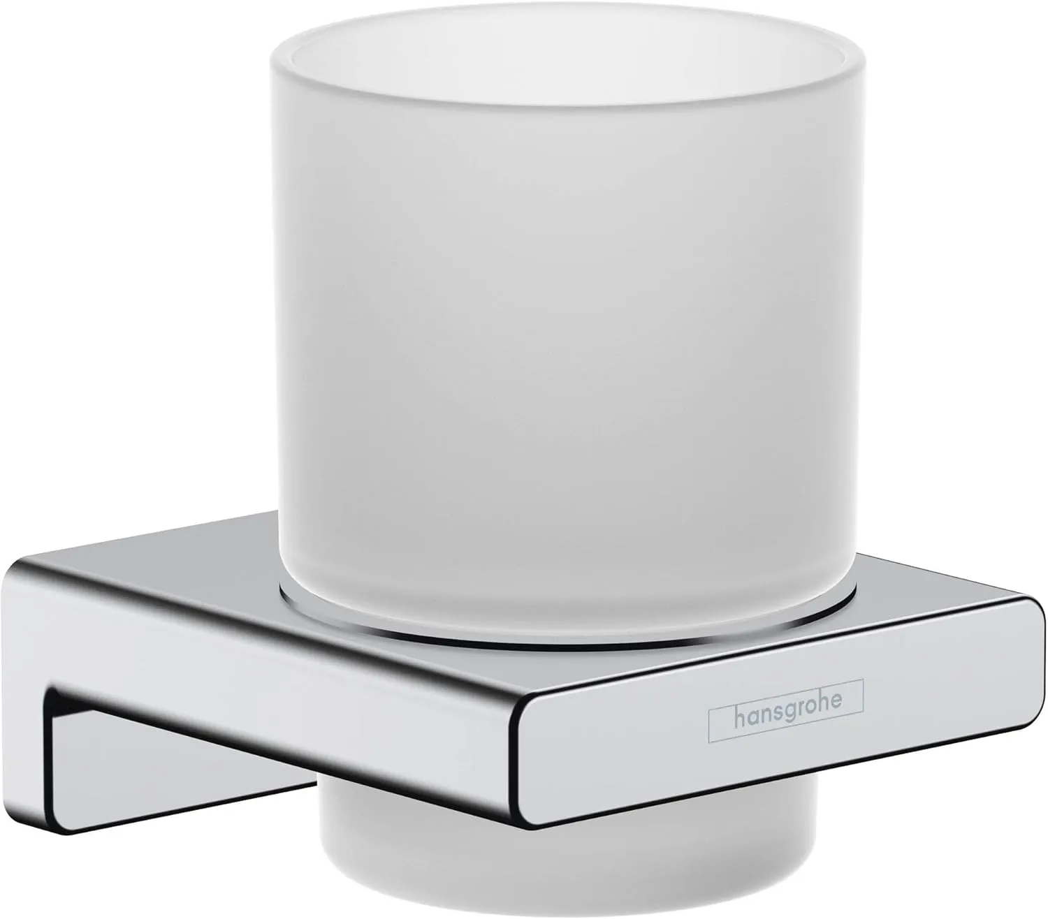 hansgrohe 41749000 AddStoris Toothbrush Holder Tumbler, 8.1x9.1x9.4 cm, Chrome