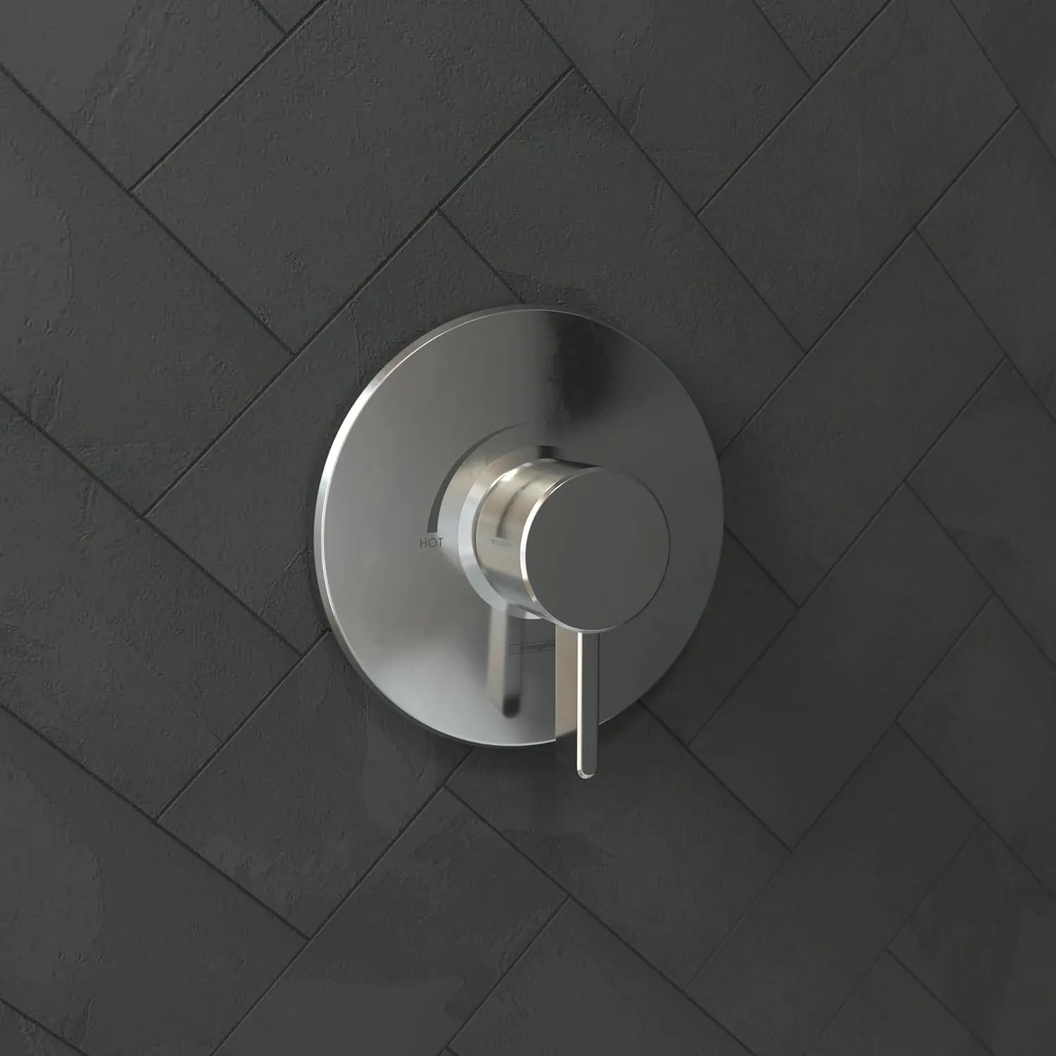 hansgrohe 4233000 S Pressure Balanced Valve Trim with Integrated Volume Control, Chrome